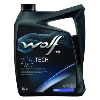 Масло моторное Vitaltech 5W-40 (5 л) Wolf 8311291