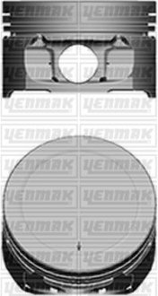 Поршень с кольцами і пальцем (размер отв. 78.5 / STD) Berlingo 1.6 (4цл.) (TU5JP4, NFU, NFX Euro 3) YENMAK 3104101000 (фото 1)