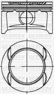 Поршень с кольцами і пальцем (размер отв. 73,40 /STD) OPEL ASTRA G 1.4 (4цл.) (Z1, 4XEP Euro 4) YENMAK 3104214000