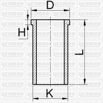 Гильза цилиндра (размер отв. 92.00/STD) CITROEN Jumper 2.5TDI (DK 5 ATE / DJ 5 T) YENMAK 5165886000