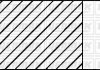 Комплект поршневих кілець (на 1 поршень) (76,51/STD) (1,2/1,5/2,5) AUDI, VW 1,4-1,6 99- YENMAK 9109306000 (фото 2)