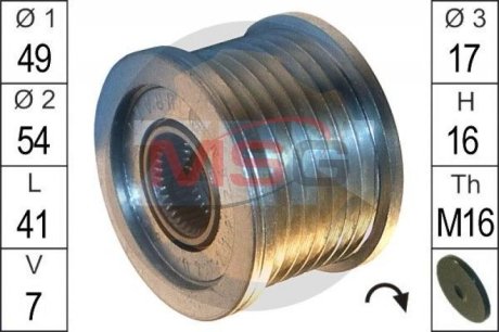 Шків демпферний генератора ZEN ZN5562