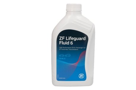 Трансмиссионное масло lifeguardfluid 6, 1л ZF S671.090.255