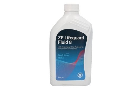 Масло трансмиссионное lifeguardfluid 8 емкостью 1л ZF S671.090.312