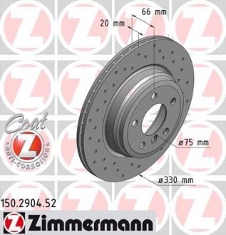 Диск гальмівний SPORT Z ZIMMERMANN 150290452