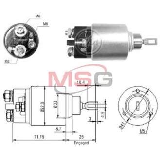 Втягуюче реле ZM ZM2371